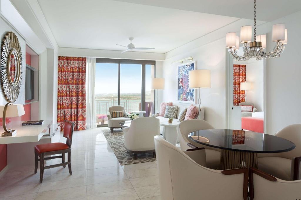 Grand Hyatt Baha Mar  Rooms  One Bedroom Fountain View Residence Deluxe With Two Queen Beds West Tower Deluxe Suite Room 27