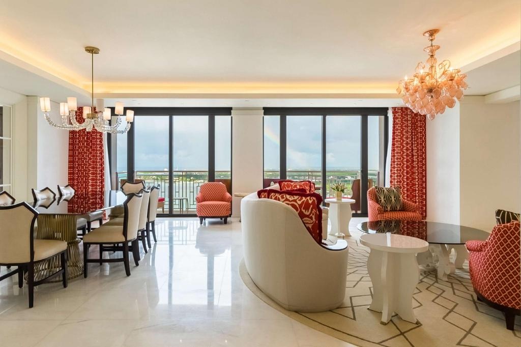 Grand Hyatt Baha Mar  Rooms  Twobedroom Ocean View Residence Riviera With A Kingbedded Room And A Room With Two Queen Beds East Suite Room 15