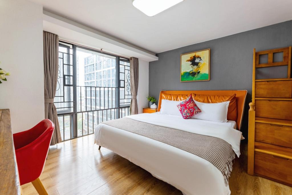 Guangzhou ChangLongWanda CBD 4 Bedroom Apatrment  Facilities  Bedroom 2