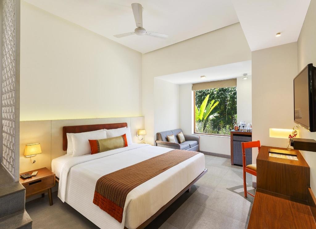 Lazy Lagoon Baga A Lemon Tree Resort  Rooms  Garden Room Bed 3