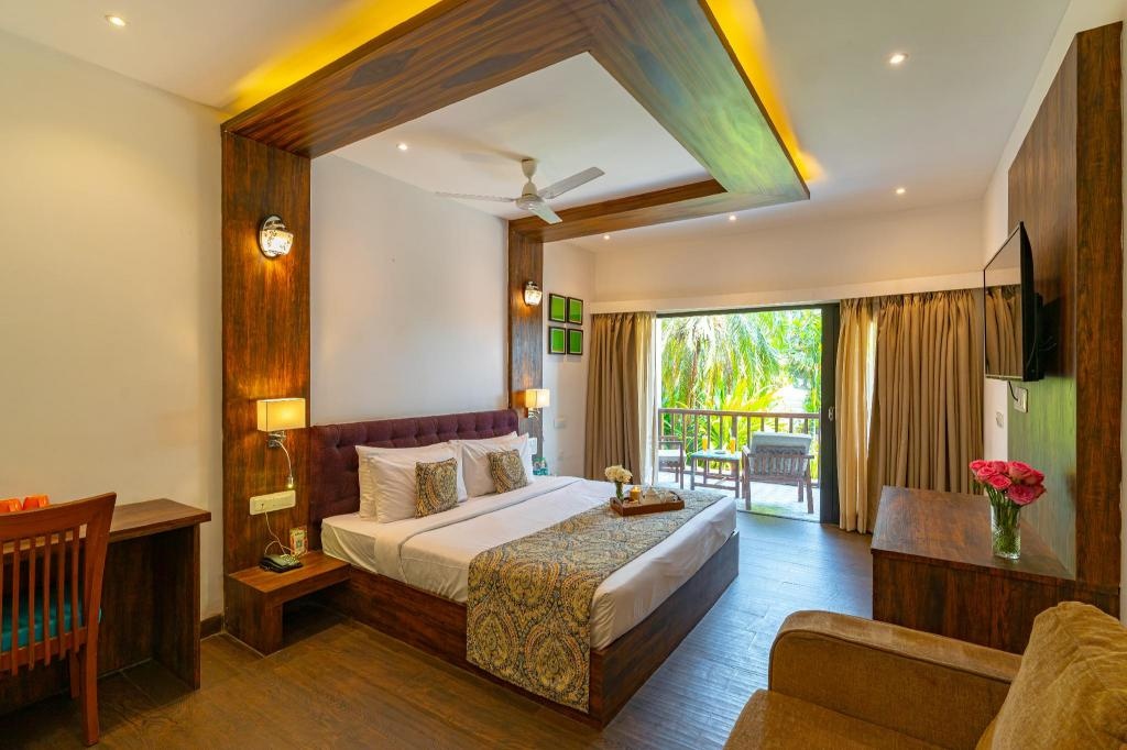 Riva Beach Resort  Rooms  Luxury Room With Garden View And Balcony Room Plan 7
