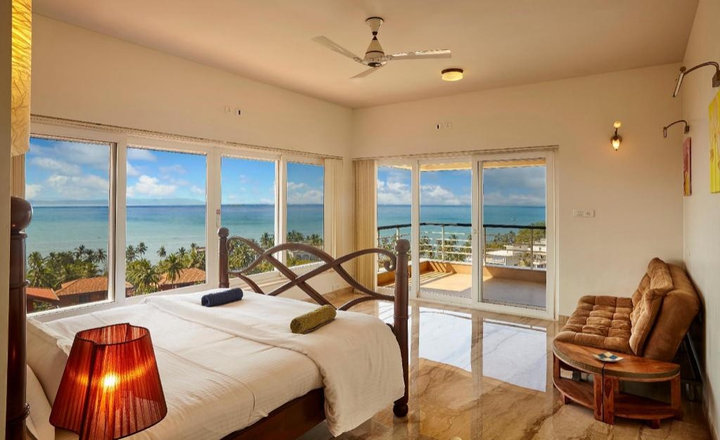 DOLPHIN HEIGHTS Sea View Pool Villa Candolim  Facilities  Bedroom 2