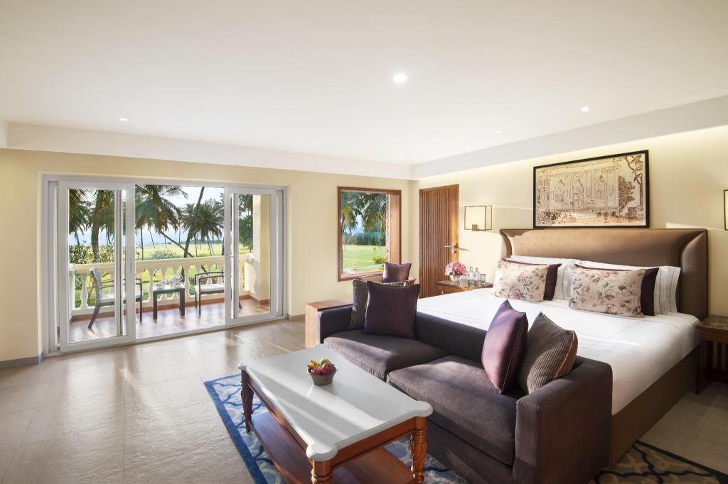 Taj Exotica Resort Spa Goa  Rooms  Deluxe Room King Bed Sea View Bedroom 13