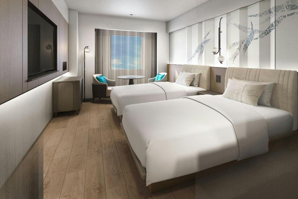 Courtyard By Marriott Tokyo Ginza Hotel  Dining  Guest Room 2 Twin 20