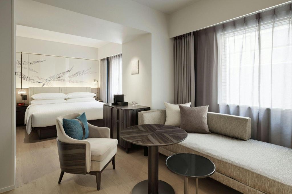 Courtyard By Marriott Tokyo Ginza Hotel  Dining  Larger Guest Room 1 King Sofa Bed Guestroom 14