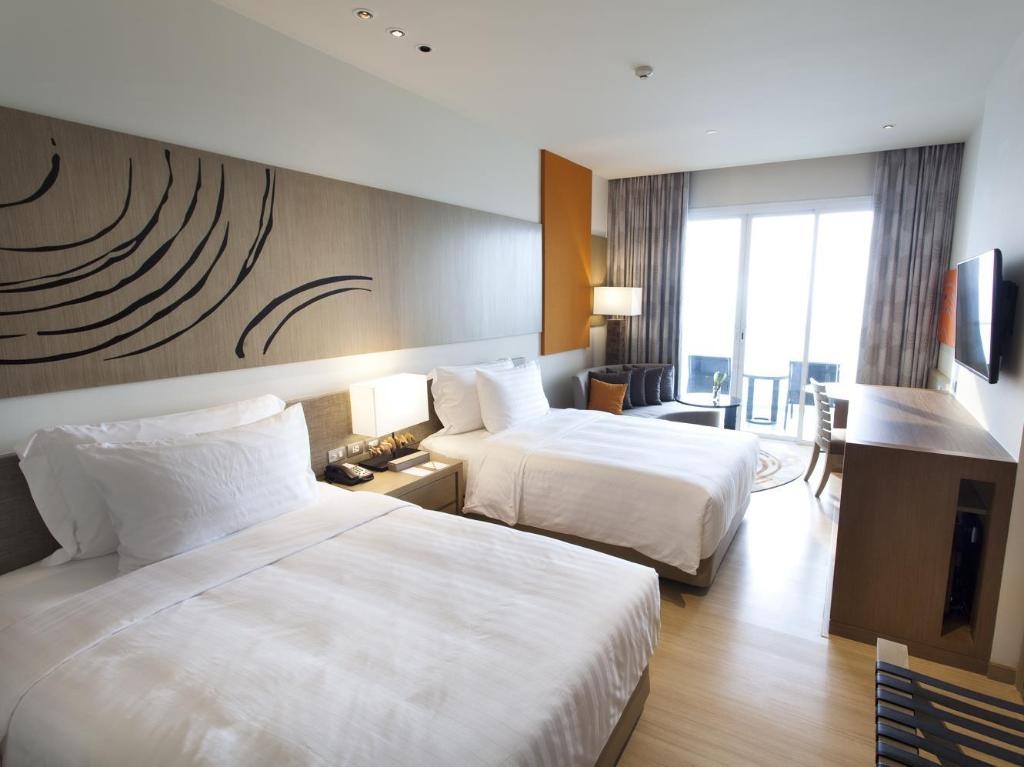 Mvenpick Siam Na Jomtien PattayaroomsDeluxe Twin Sea View Bed10
