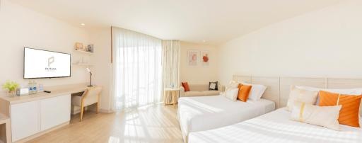 Pattaya Sea View HotelroomsDeluxe Twin Ocean View14