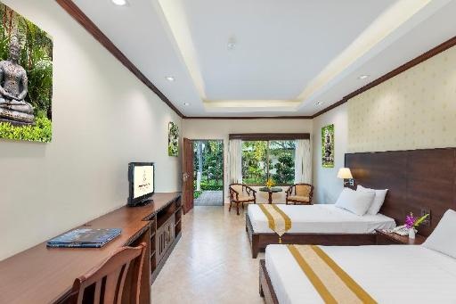 Thai Garden Resort PattayaroomsDeluxe Room Twin Bed Room Plan28