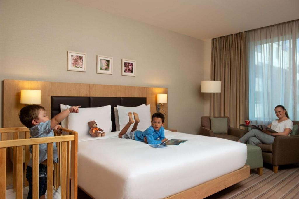 Hilton Garden Inn Dubai Mall Avenue  Rooms  Hilton Family Guestroom Room Plan 8
