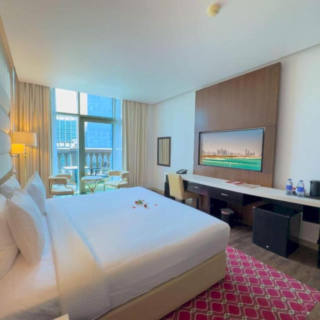 Emirates Grand Hotel  Rooms  Club Burj Khalifa And Fountain View Room Room Plan 10